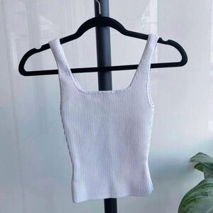 Aritzia Babaton Sculpt Knit Squareneck Tank